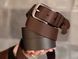 Men's brown belt, width 4 cm