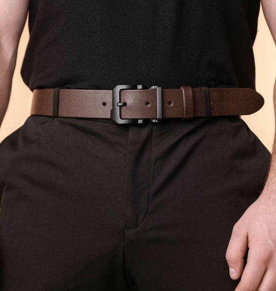 Men's belt, width 4 cm
