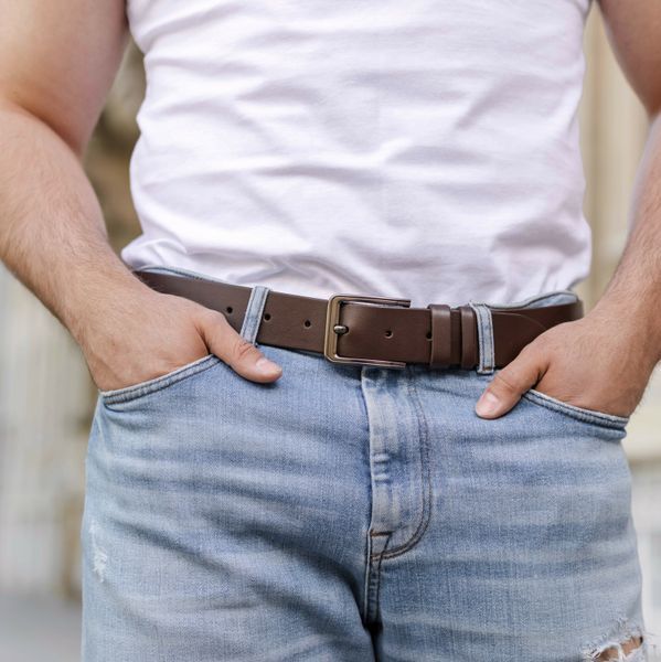 Brown belt, 4 cm wide